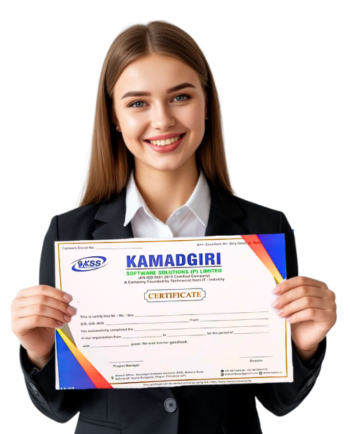 Person holding certificate